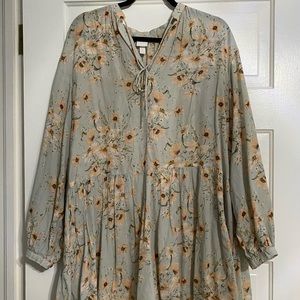 H&M Floral Long Sleeve Dress